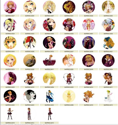 Manga Anime Princess Ai Pins MNOHÉ DIZAJNY