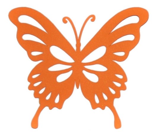 Scrapki Butterfly Azúrový motýlik VEĽKÝ 19x16cm škol