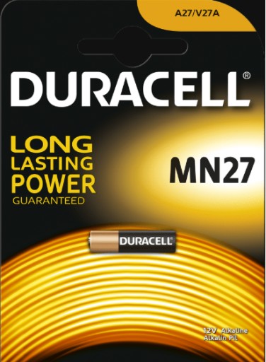 Duracell batéria 12V MN27 A27 8LR732 V27A 27A 1ks x4