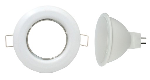 PEVNÉ SVIETIDLO DO SOUFFIT, BIELA STRIECHA + G5,3 LED 7W