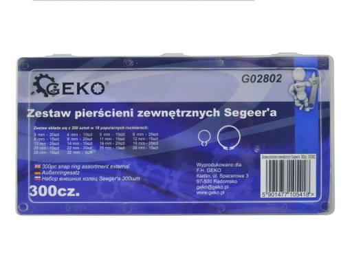 SEEGER VONKAJŠÍ PRSTEN SET 300 DIELOV