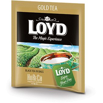 Čaj Horeca LOYD GOLD BLACK vo vrecúškach, 20 ks
