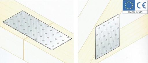PP10 Dierovaný plech, plochý konektor 80x240x2,0
