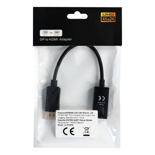 Adaptér kábla Display Port na HDMI 4K DP