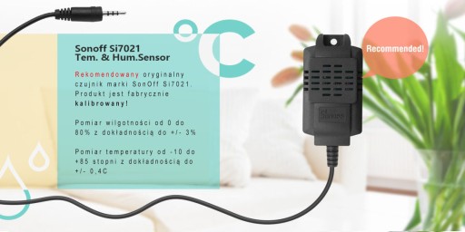 Senzor teploty vlhkosti SonOff Si7021 TH16