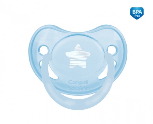 Canpol baby anatomický silikónový cumlík 18 m + 22/421 modrý