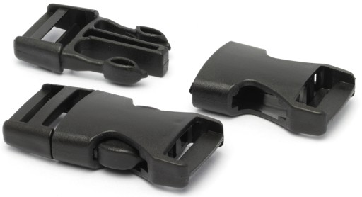 Plastové spony 10 ks 20mm ČIERNA