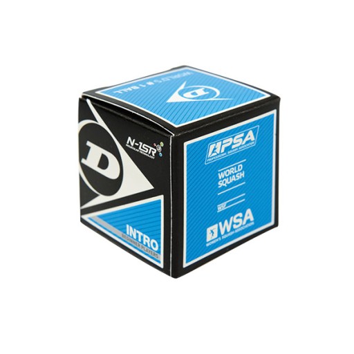 DUNLOP INTRO SQUASH LOPTA 1 MODRÁ BODKA