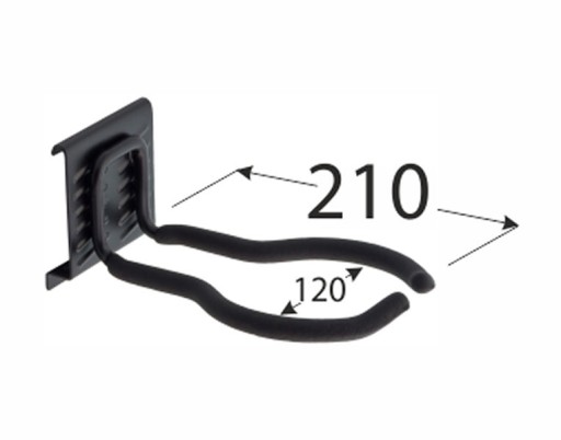 SGH15 GARÁŽOVÝ HÁK GOLIATOVÁ RÚČKA NÁSTENNÝ VEŠIAK NA NÁRADIE 210X120MM