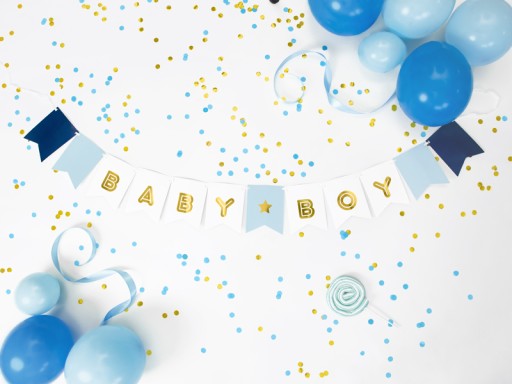 BABY SPRCHOVÝ BANNER BABY BOY GOLDEN BOY 1,6M