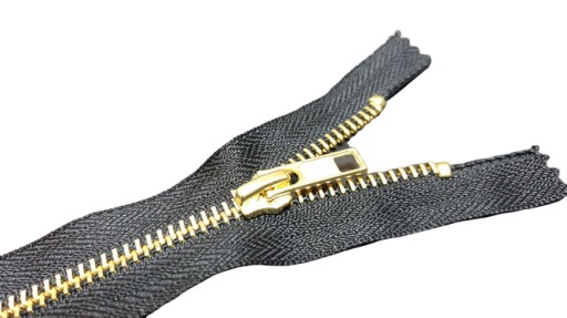 Zips NA DŽÍNSKY 18cm. ČIERNA