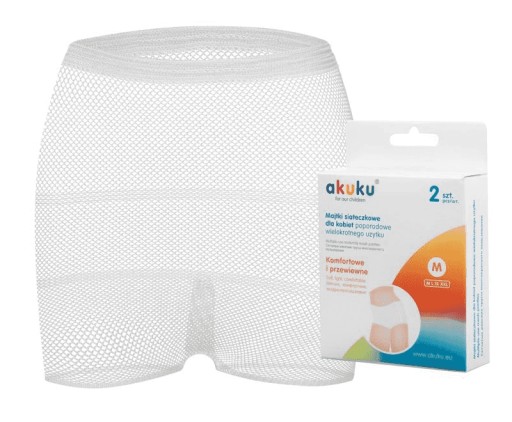 Akuku opakovane použiteľné XL sieťované popôrodné nohavičky