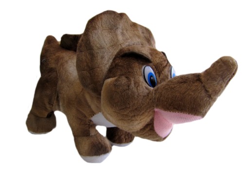 Maskot dinosaura Triceratops Deef 2d