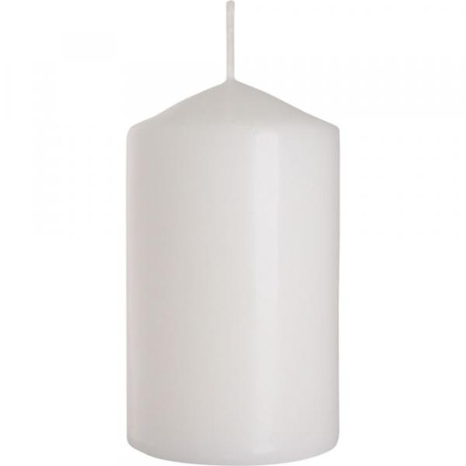 BISPOL sviečka valec 12cm BIELA 60/120