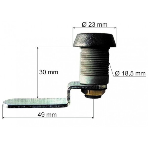 EURO-LOCK C702 SKRIŇOVÝ ZÁMEK - 1-kľúčový systém
