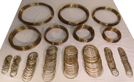 ZLATÁ kruhová obruč pre lapače snov a makramé 6 cm