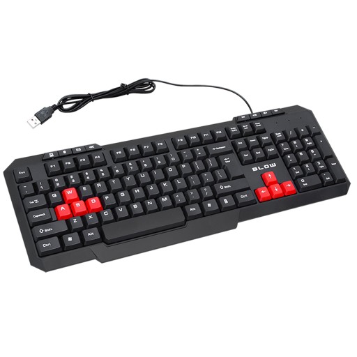 HERNÁ KLÁVESNICA 112 QWERTY KĽÚČOV USB ČIERNA DOMÁCA KANCELÁRIA PRE HRÁČOV