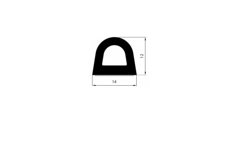 SAMOLEPIACE GUMOVÉ TESNENIE S LEPOM D 14x12mm
