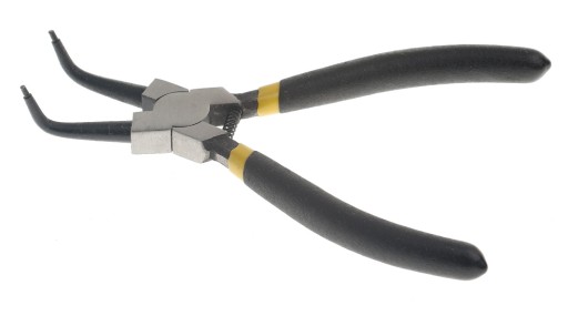 KLIEŠTE NA PRSTENE 180 mm VNÚTORNÉ ZOHNUTÉ