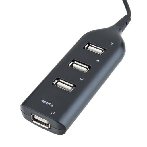 HUB SLIM 4 USB porty S KÁBLOM USB 2.0 - PC LAPTOP