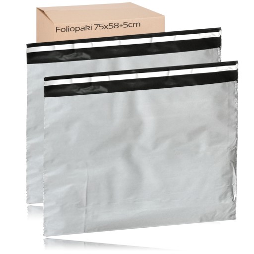 FÓLIOVÉ BALENIA TAŠKY OBÁLKA VEĽKÉ KURIÉRSKE TAŠKY FÓLIOVÉ BALENIE 750x580mm - 10 ks