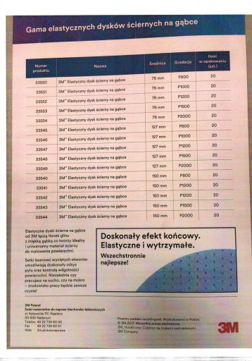 3M 33541 Pružný brúsny kotúč na špongii