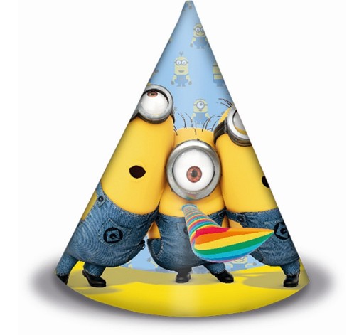 Papierové čiapky Minions Minions