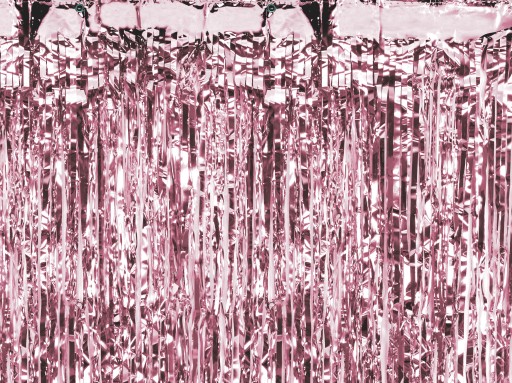 METALIZOVANÁ ZÁCLONA Rose Gold 100x200cm