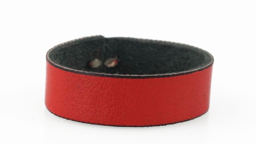 KOŽENÁ POUČKA NA OPASOK 3 CM ČERVENÁ