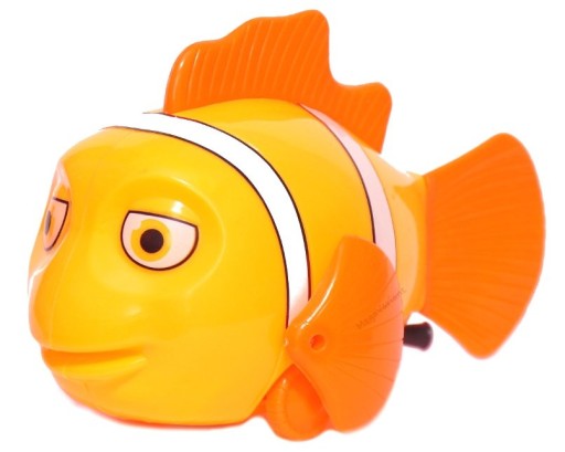 VEĽKÁ NEMO RYBA Hodinový strojček, BEHY A SVETLÁ 18 cm