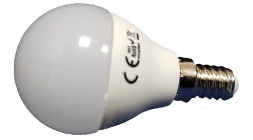 LED GUĽOVÁ ŽIAROVKA G45 GOLFOVÁ loptička E14 3W 3000K 270lm