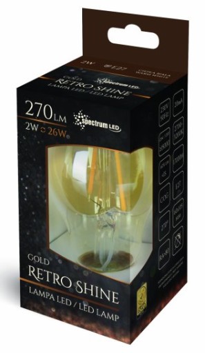 LED TEPLÁ ŽIAROVKA E-27 230V 2W EDISON