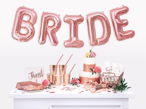Obrúsky Bride to Be, ružové zlato - 20 ks