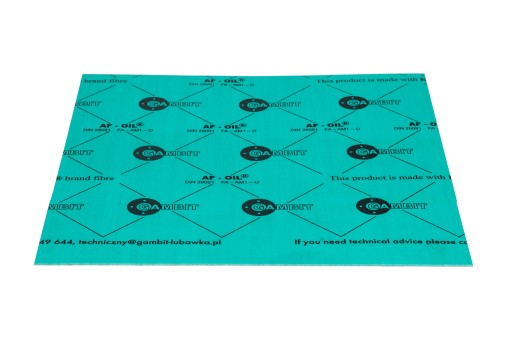 Materiál: GAMBIT AF-OIL tesniaca doska 1mm - 25x25cm | 250 x 250 x 1 mm