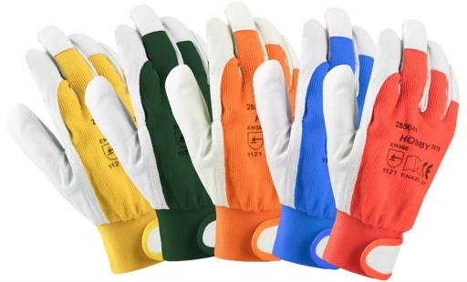 Kozie pracovné rukavice Hobby Leather, veľkosť 10