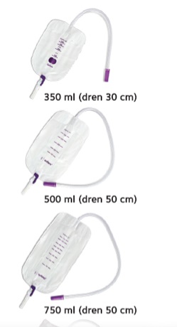 QUFORA VRECKO NA ZBER MOČU PRE NÁHRADNÉ VRECKO 500ml DRAIN 50cm