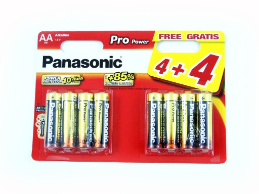 BATÉRIE Panasonic Pro Power LR6 AA BLISTER 8 ks.