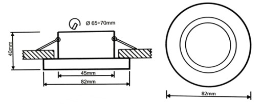 Svietidlo HALOGEN Okrúhle AQUS GU10 IP44 Biele