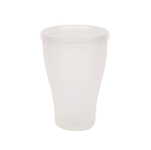 Plastový pohár s vrchnákom na müsli, polievku, nápoje, Sagad White, 500 ml