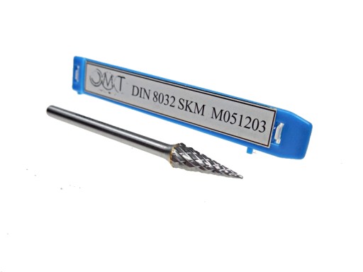 FRÉZA OTOČNÝ PILNÍK SKM 5x12 VHM PRO SHANK. 3 mm