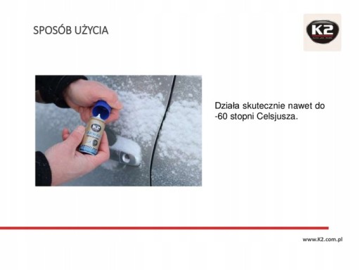GERWAZY K2 Rozmrazovač autozámkov 50 ml