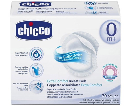 CHICCO ANTIBAKTERIÁLNE LAKTAČNÉ VLOŽKY 30 KS.