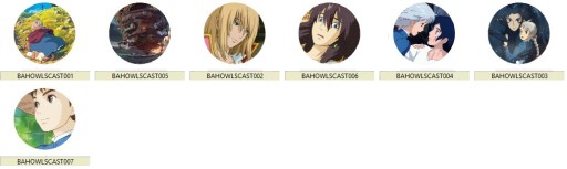 Anime Pins Howl's Moving Castle VEĽKÝ VÝBER