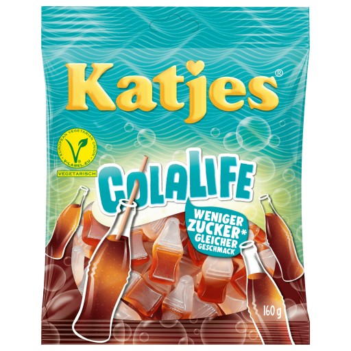 Katjes Cola Life Less Sugar želé z Nemecka