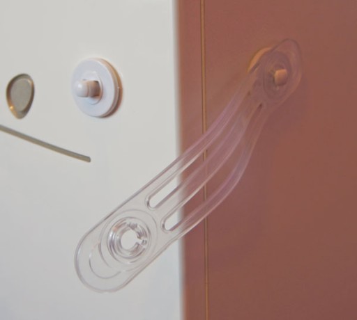 Ochrana zásuviek chladničky, flexibilný a pevný LOCK