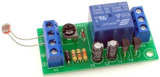 Automatický súmrakový spínač, DIY, AVT1476 B