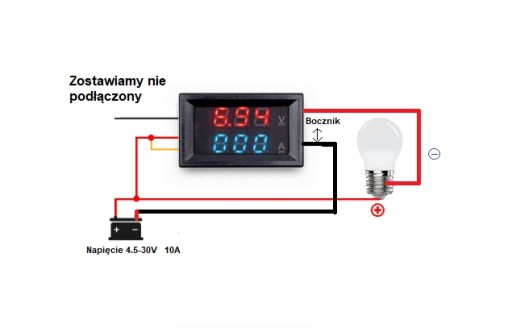 Voltmeter Ampérmeter Wattmeter 0-100V 0-10A DC