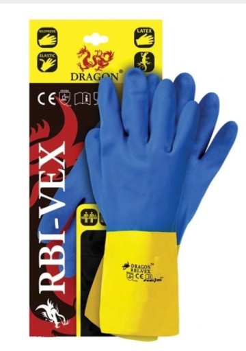 BI-VEX latexové a gumené ochranné rukavice, veľkosť 10