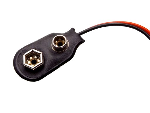 Západka batérie 9V 6F22 káble 15cm 5 kusov