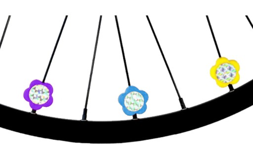 REFLEXNÉ DEKORATÍVNE KORÁLKY NA BICYKLE SPACE